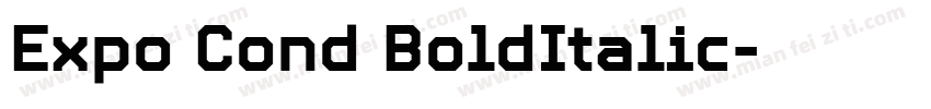 Expo Cond BoldItalic字体转换